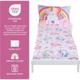 thumbnail image 3 of Todays Kids 2-Piece Unicorn Bedding Toddler Sheet Set - Breathable 100% Soft Brushed Microfiber Polyester, Standard Size Crib Sheet Set - Gentle on Delicate Skin - Fitted Toddler Sheets & Pillowcase, 3 of 6