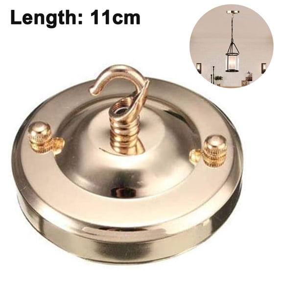 Retro Steel Light Canopy Kit with Mounting Hardware for Pendant Lights Vintage Chandelier Ceiling Plate & Hook