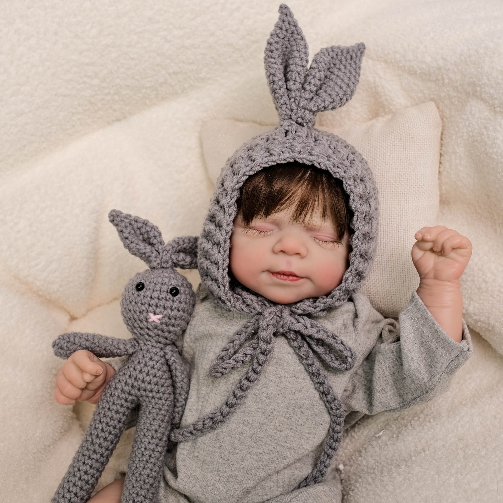 Reborn Baby Dolls - Lifelike 18 inch Realistic-Newborn Baby Dolls Sleeping Boy Handmade Real Life Baby Dolls with Clothes for Kids Age 3+