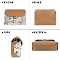 thumbnail image 5 of Pzuqiu Birds Print Crossbody Bags for Women Leather Lightness Compact Women Leather Crossbody Bag with Chain with Chain Strap Fashion for Party and Special Occasions, 5 of 7