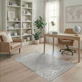 thumbnail image 2 of ODIKA 4'x6' Ivory Geometric Linework Washable Area Rug Modern Graphic With Intricate Design for Home Office, Under Desk, Non-Slip Chair-Friendly, Flatwoven, 2 of 7