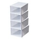 thumbnail image 5 of Caja de zapatos con cajón de almacenamiento de plástico transparente, gruesa y plegable, para el hogar, la oficina y el dormitorio. Diseño de 2 niveles, plegable y portátil. Material, 5 of 9