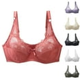 thumbnail image 3 of Xfvqtps Womens Bras Adjustable Spaghetti Strap Back Buckle Lace Bow Thin Breathable Solid Color Daily Bras Green, 3 of 3
