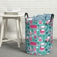 thumbnail image 6 of Fuzoiu Excavator Print Circular Hamper,Laundry Basket with Handle,Collapsible Laundry,Dirty Clothes Storage Basket,for Bedroom Bathroom Dorm Living Room-Medium, 6 of 6
