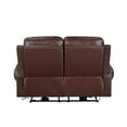 thumbnail image 6 of Lexicon McCall Leather Match 2-Piece Power Reclining Sofa Set in Brown, 6 of 14