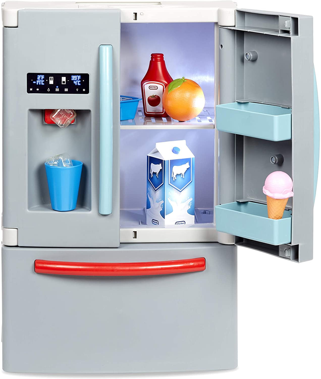 Kitchen Playset For Kids Pretend Play Refrigerator Oven Toy Cooking Set Toddler 
