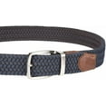 thumbnail image 2 of Tommy Bahama Men's Stretch Braided Reversible Leather Trim Belt, Navy/Brown, S/M (32-36), 2 of 6