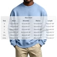 thumbnail image 7 of Men's Sweatshirt Solid Color Casual Loose Round Neck Sweatshirt Fall Winter, 7 of 7
