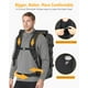 thumbnail image 3 of Mochila de viaje Ponhog 50 L con compartimento para zapatos para hombre, color negro, 3 of 8