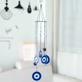 thumbnail image 3 of Carillón De Viento Con Impresión De Tabletas De Hierro, Mandala Colorido, Adorno Colgante Impermeable Decorativo De Alta Con Bolas De Cristal Para Ventana, Balcón, Patio, Porche, Jardín, Patio Noticed HA024934-01, 3 of 5