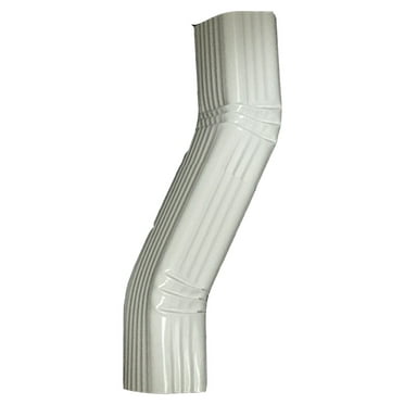 3x4 Off Set Elbow / Style A, Aluminum, White