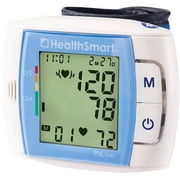 HealthSmart Automatic Wrist Blood Pressure Monitor with Fast Digital Readout and Expanded Memory, Blue