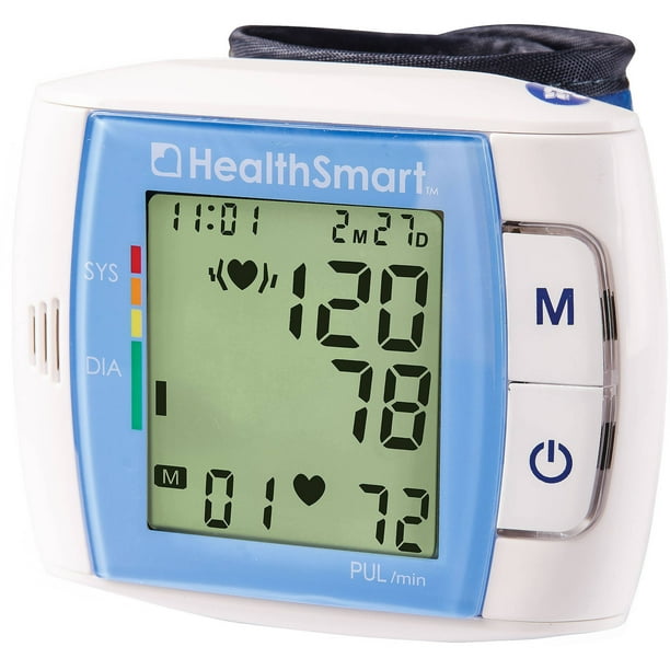 HealthSmart Automatic Wrist Blood Pressure Monitor with Fast Digital
