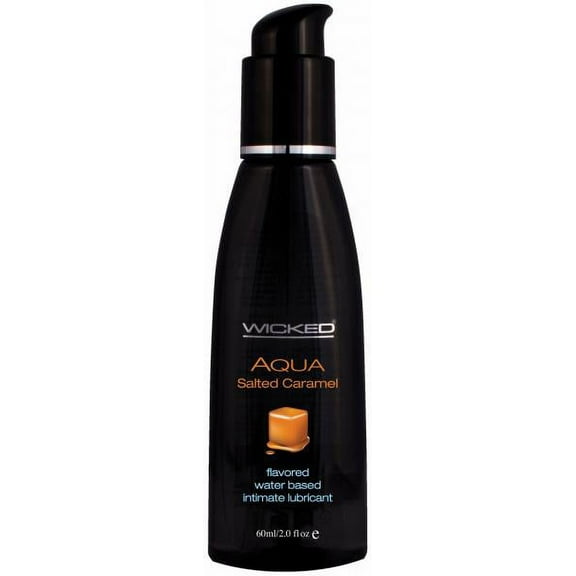 Aqua Salted Caramel Flavored H2O-Based Intimate Lube 2 Oz.