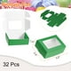 thumbnail image 2 of 32 Piezas Cajas de Embalaje de Jabón 2.4x3.3x1.2 Pulgadas Caja de Jabón de Kraft con Ventana (Rectángulo, Verde), 2 of 6