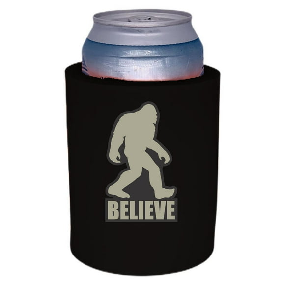 Bigfoot Believe Thick Foam Old School Can Coolie (Black)