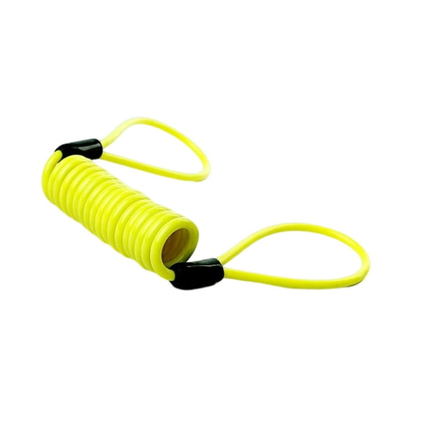 Sidaley Resorte Sólido Curvado Durabilidad Disco de cable multipropósito Cerradura de seguridad Resistente al desgaste Manillar de bicicleta Accesorios para motos Naranja 1