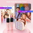 thumbnail image 6 of Mini Karaoke Machine with 2 Wireless Microphones Portable Mini Karaoke Machine for Kids for Christmas Party Gift, 6 of 7