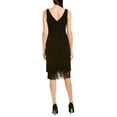 thumbnail image 2 of ADRIANNA PAPELL Womens Black Sleeveless Above The Knee Sheath Evening Dress 6, 2 of 2