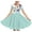 Light Blue 1, variant on Girls Dresses Summer Floral Print Play Dresses for Girls,Kids,Toddler Short Sleeve Crew Neck Midi Dance Dress Green Size 9-10 Years