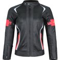 thumbnail image 3 of Women Motorcycle Jacket Breathable Mesh Touring Motorbike Riding Tops Pink XXL, 3 of 7