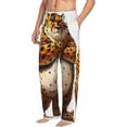 thumbnail image 6 of Naloa Cartoon Cheetah With Attitude Pajama Pants Men, PJ Bottoms, Sleep & Lounge Pants-Small, 6 of 6