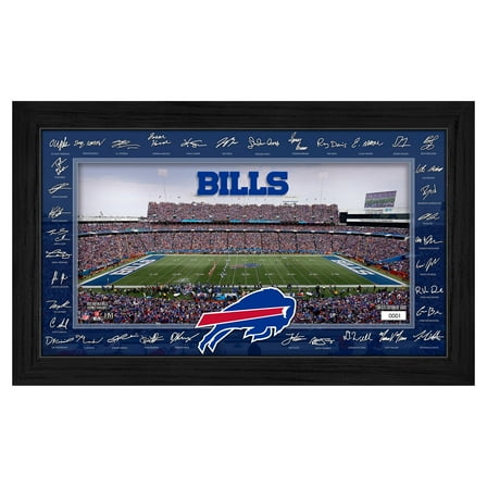 Highland Mint Buffalo Bills 12" x 20" 2025 Signature Gridiron Panoramic Framed Photo