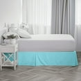 thumbnail image 4 of EASYCOT 800 Thread Count 100% Egyptian Cotton Hotel Quality Luxurious Box Pleated Bed Skirt Easy Fit with&nbsp;15" Drop Length ( Aqua Blue , California King ), 4 of 6
