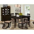 thumbnail image 5 of East West Furniture CAAN7-CAP-LC 7 Piece Dining Table Set For 6-Dining Room Table and 6 Dining Chairs, 5 of 5