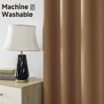 thumbnail image 2 of Cortinas Blackout con Aislamiento Térmico para Estar/Recámara Ventana, 2 Paneles Cortinas de Sala de Estar, Suave Poliéster Tela Impermeable, Reducción Ruido (Caqui), 2 of 4