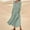 B03-Green, variant on CALAFEBILA Women Dresses for Summer Long Sleeve Solid Color Knee Length Shirt Dress Cotton Linen Button Down Long Dresses for Teens
