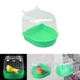thumbnail image 3 of WEISIPU Classic Caged Bird Bath Aviary Birds Budgie Finches Canaries Shower Pet Feed, 3 of 12