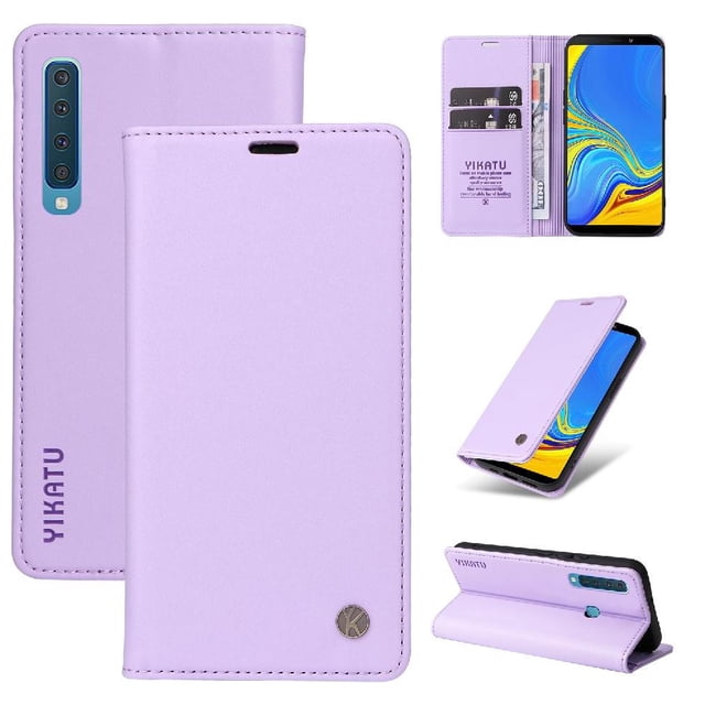 Funda para Samsung Galaxy A9 2018 Estuche de Cuero PU Tipo Cartera con Ranuras para Tarjetas y Cierre Magnético
