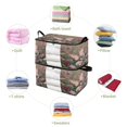 thumbnail image 4 of Foldable Clothes Storage Bags Clothes Organizer Bin with Clear Windows for Clothes Bedding Delicate Butterfly, 4 of 6