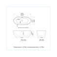 thumbnail image 4 of A&E Bath and Shower BT-530 A&E Bath and Shower Carmen Bathtub in White, 4 of 6