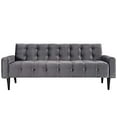 thumbnail image 3 of Modway EEI-2456-GRY Delve Velours Gris, Sofa, Tissu Gris, 3 of 4