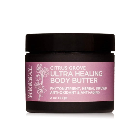Ora's Amazing Herbal Ultra Healing Body Butter Hidratante intensivo para piel seca Crema de manos con manteca de karité orgánica Mejorana y aceite esencial de bergamota Cuidado de la piel a base de hi