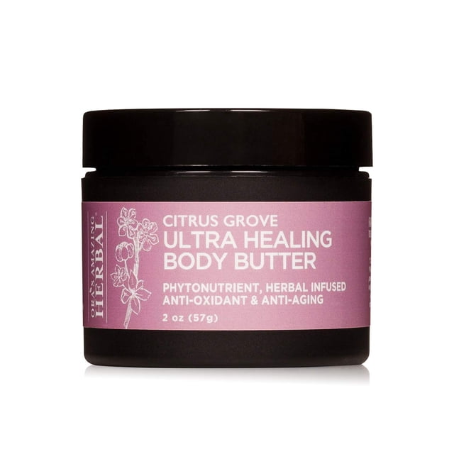 Ora's Amazing Herbal Ultra Healing Body Butter Hidratante intensivo para piel seca Crema de manos con manteca de karité orgánica Mejorana y aceite esencial de bergamota Cuidado de la piel a base de hi
