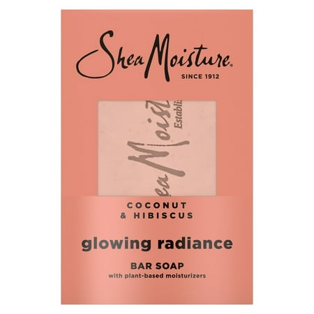 Shea Moisture Soap 8oz Bar Coconut & Hibiscus Shea Butter (Pack of 3)