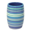thumbnail image 2 of Palm Beach Stripe Ceramic Tumbler, Blue, 2 of 2