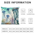 thumbnail image 5 of ONETECH Underwater World Decorative Pillow Covers  Marine Organism Throw Pillow Covers Sea Turtle Jellyfish Pillowcase Blue Teal Cushion Case for Couch Sofa Bed Car Patio, 5 of 5