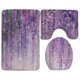 thumbnail image 1 of Juego de alfombras de baño ABPHQTO 3 piezas Púrpura Floral Cont-CHAPPLE-26327, 1 of 2