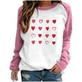 thumbnail image 2 of Aloohaidyvio Valentines Day Shirts Womens Plus Size,Womens Valentine's Day Printed T-shirt Long Sleeves Blouse Round Neck Sweatshirt Hoodies, 2 of 4