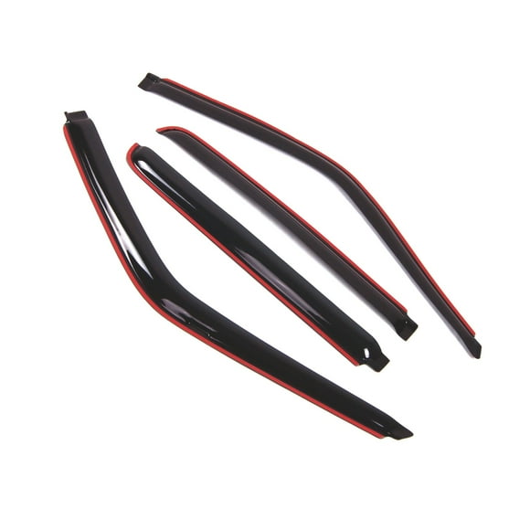 Car Window Rain Guard | In-Channel Visors Auto Side Window Deflectors | Windows Visor Rain Shields Compatible with 1992-1999 Chevrolet Suburban C1500 | 4 Pcs Set, WD2-406i, Dark Smoke