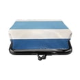 thumbnail image 3 of Lady Leather Wallet Zero 4.13 X 4.52 In Three-Dimensional Buckle Design Small Portable Easy Opening And Closing Light Blue Stripe_1, 3 of 5