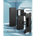 thumbnail image 3 of Funda FNTCASE para Samsung Galaxy A14-5G con clip para cinturón, color negro, 3 of 9