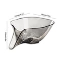 thumbnail image 3 of 2uds. Cesta de fruta original de gran capacidad, suministros de cocina con separación de ropa seca y húmeda, 2 uds., 3 of 7