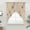 Beige, variant on Brown Floral Swag Valances for Windows, Kitchen Window Curtains Over Sink, Spring Flower Window Treatment Curtains for Living Room/Bedroom Curtains 2 Panel Sets 36"x45"