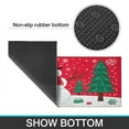 thumbnail image 7 of Snowflake Snowman Xmas Trees Kitchen Mat 2 PCS Merry Chrismas Absorbent Kitchen Rug, Waterproof Non-Slip Kitchen Mats and Rugs Light Crystal Velvet Rug for Kitchen,Floor Home,Office,Sink, Laundry, 7 of 7