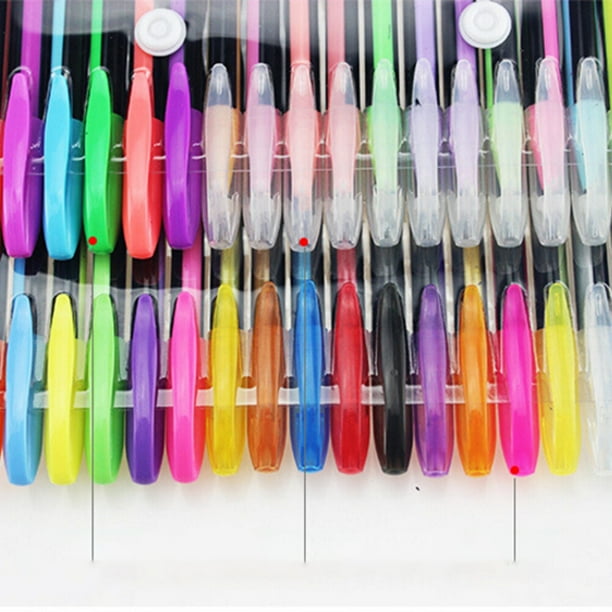 48 colores Gel Ink Pen 1.0mm Neon Color Pen Set Craft Drawing Painting Coloring Books Gift (Color variado)